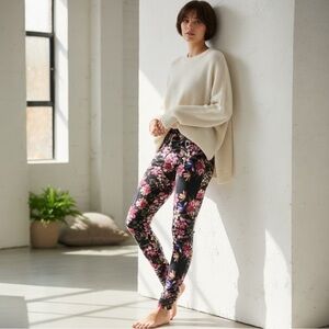 NWT Michael Lauren Red Floral Jogger Pants